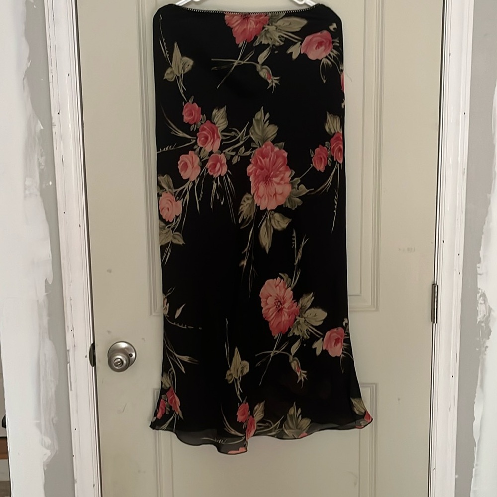 Midi Silk Skirt